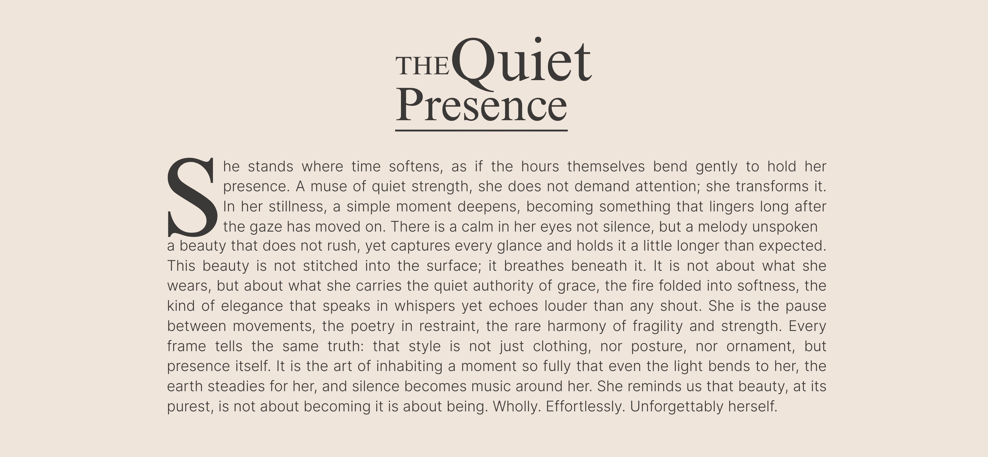 The Quiet Presence - Mobile Image 2